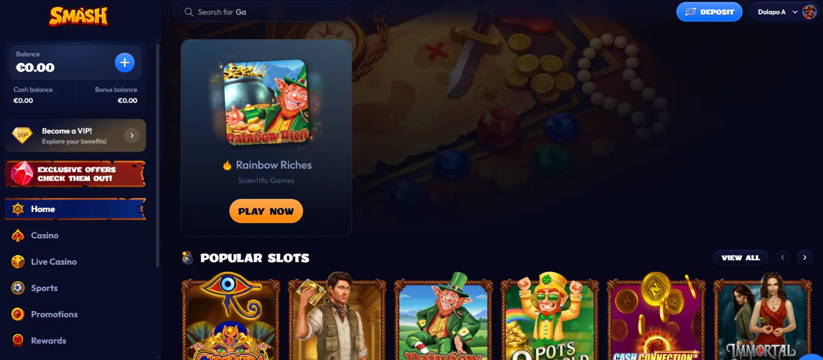 Smash Casino screenshot 1